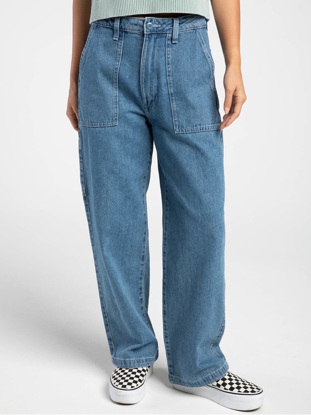 Vans Union Relaxed Women’s Carpenter Jeans Size 27 Medium Wash